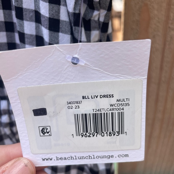 NWT Classic gingham cotton dress - Picture 2 of 7